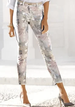 Discount LASCANA 7/8-Jeggings Creme-Bedruckt