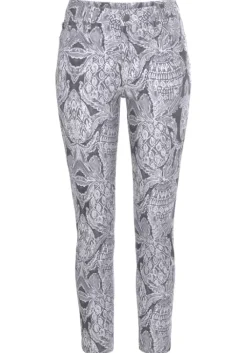 Online LASCANA 7/8-Jeggings Offwhite-Anthrazit Bedruckt