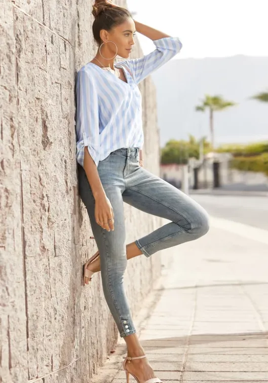 Clearance LASCANA Jeggings Light-Blue-Washed