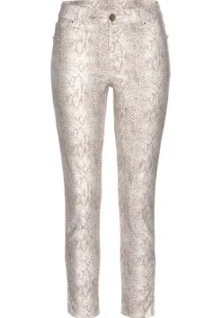 Hot LASCANA 7/8-Jeggings Braun-Bedruckt