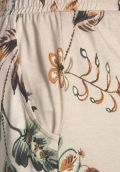 Buffalo Jerseyhose Beige-Bedruckt