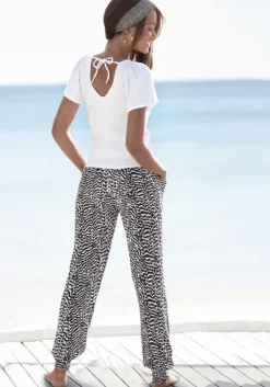 Discount Vivance Jerseyhose Schwarz-Weis Bedruckt