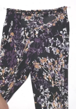 Hot Vivance Jerseyhose Schwarz-Lila Bedruckt