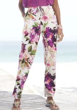 Clearance Beachtime Jerseyhose Weis Bedruckt