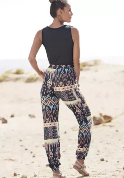 Outlet Buffalo Jerseyhose Schwarz-Bedruckt