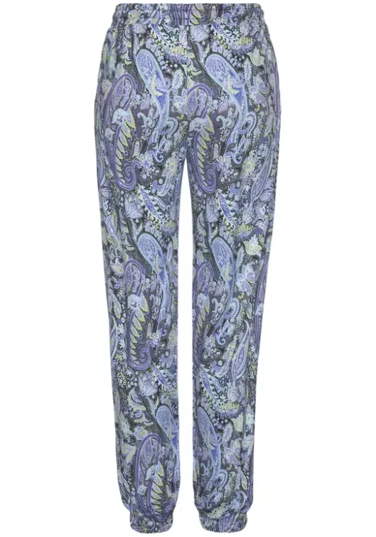 New LASCANA Jerseyhose Blau-Bedruckt