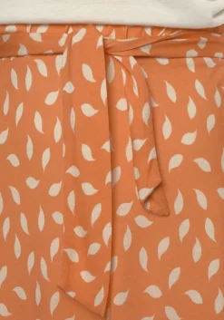 Hot Vivance Jerseykleid Orange-Creme Bedruckt