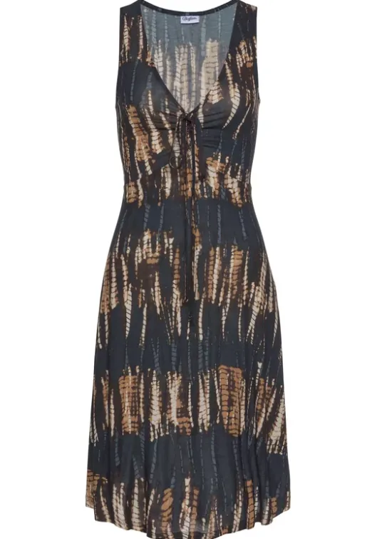Buffalo Jerseykleid Marine-Bedruckt