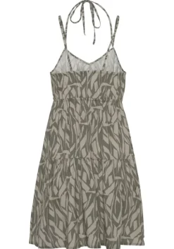 New Buffalo Jerseykleid Khaki-Sand Bedruckt