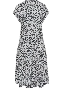 Best LASCANA Jerseykleid Creme-Schwarz Bedruckt