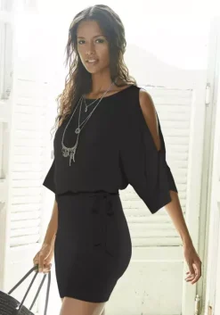 Discount Buffalo Jerseykleid Schwarz