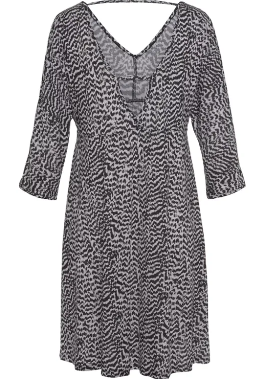Vivance Jerseykleid Schwarz-Weis Bedruckt