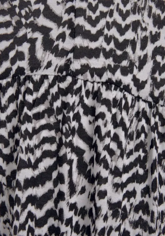 Vivance Jerseykleid Schwarz-Weis Bedruckt