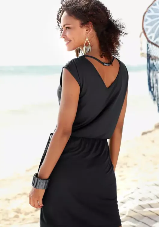 Outlet LASCANA Jerseykleid Schwarz