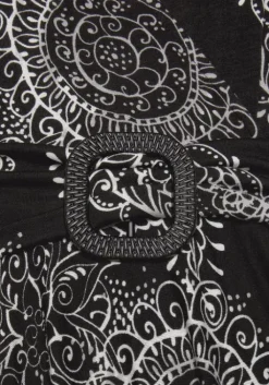 Vivance Jerseykleid Schwarz-Weis Bedruckt