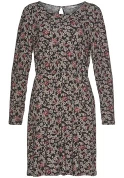 Clearance LASCANA Jerseykleid Schwarz-Bedruckt
