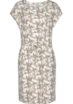 Clearance Beachtime Jerseykleid Beige-Creme-Bedruckt