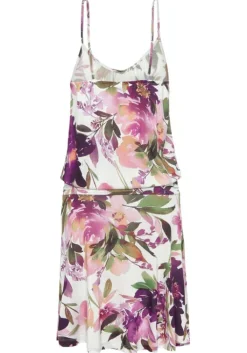 Sale Beachtime Jerseykleid Weis Bedruckt