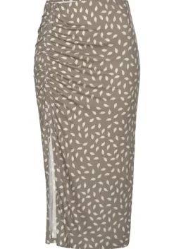 Vivance Jerseyrock Taupe-Creme Bedruckt