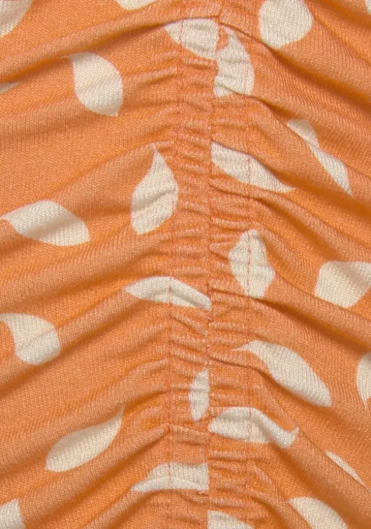Discount Vivance Jerseyrock Orange-Creme Bedruckt