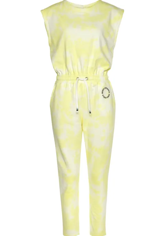 Online Bench. Jumpsuit Gelb-Zitrus-Weis