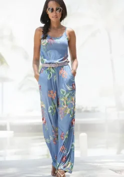 New Buffalo Jumpsuit Blau Bedruckt