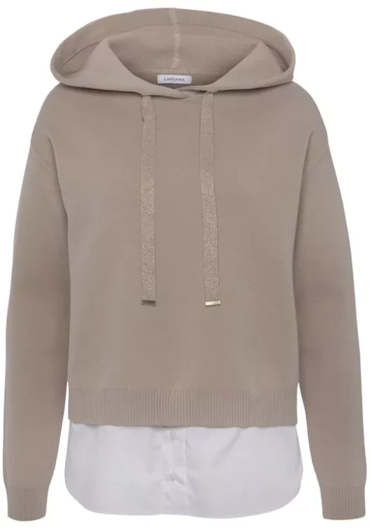Outlet Vivance Kapuzenpullover Beige