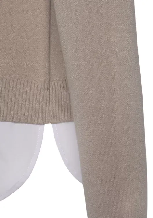 Outlet Vivance Kapuzenpullover Beige
