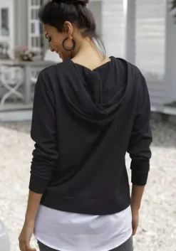 Hot LASCANA Kapuzenshirt Schwarz