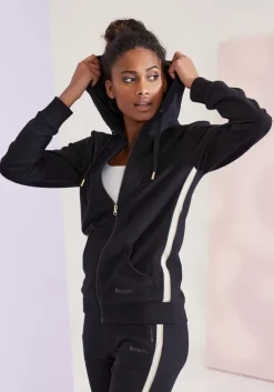 Hot Bench. Kapuzensweatjacke Schwarz