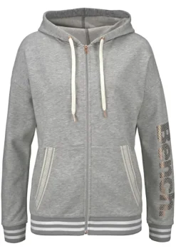 Bench. Kapuzensweatjacke Grau-Meliert