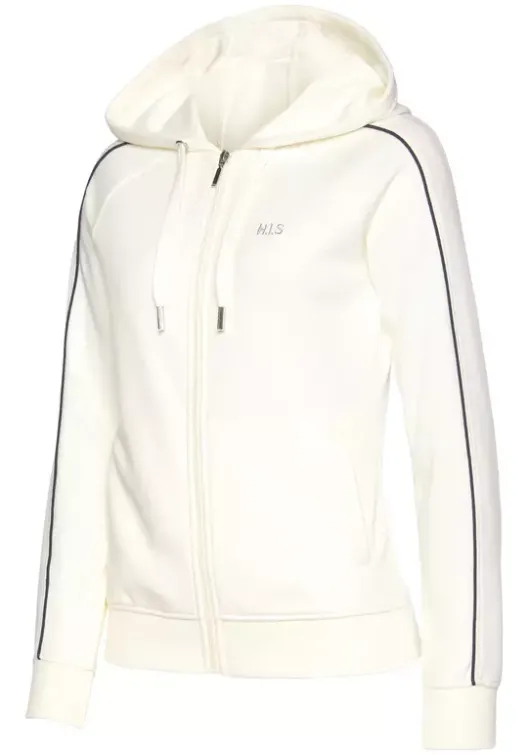 New H.I.S Kapuzensweatjacke Ecru
