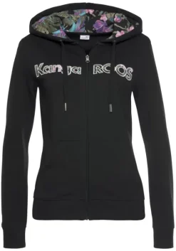 Hot KangaROOS Kapuzensweatjacke Schwarz