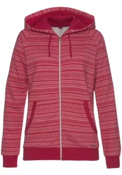 Outlet s.Oliver Kapuzensweatjacke Cherryrot