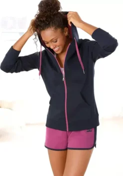 Best Bench. Kapuzensweatjacke Navy-Pink