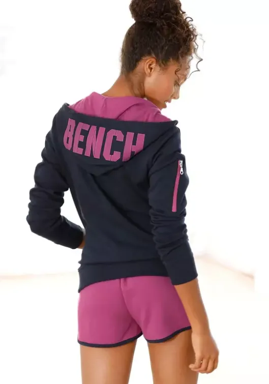 Best Bench. Kapuzensweatjacke Navy-Pink