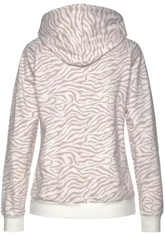 LASCANA Kapuzensweatjacke"/ Sweatshirtjacke Mit Details In Rosegold" Beige-Nougat