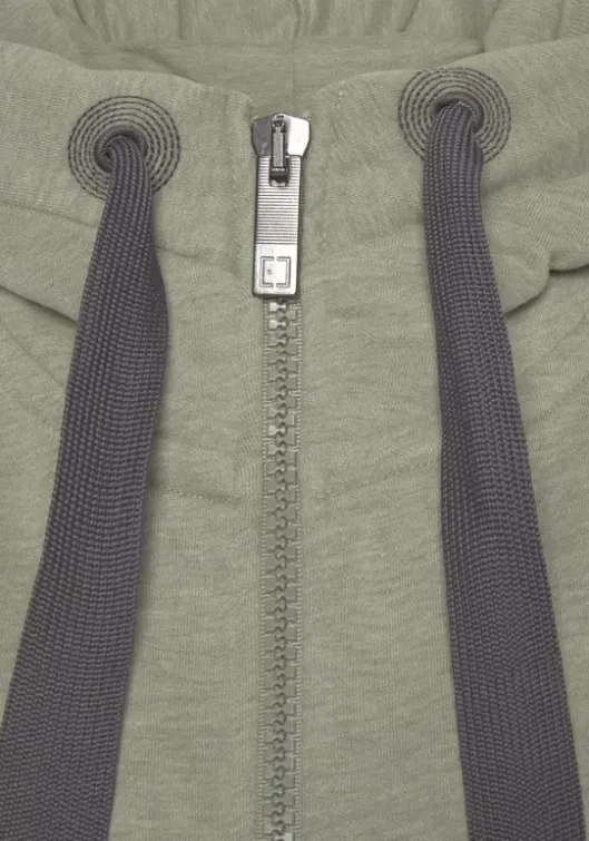 Discount Elbsand Kapuzensweatjacke"Kelina" Grun Meliert