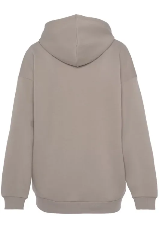 Sale LASCANA Kapuzensweatjacke"-Sweatjacke Mit Kapuze" Taupe