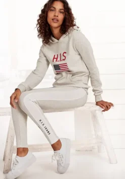 H.I.S Kapuzensweatshirt Grau-Meliert