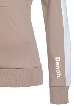 Online Bench. Kapuzensweatshirt Beige-Weis