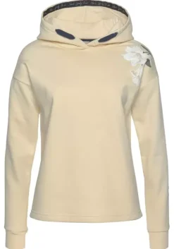 New Bench. Kapuzensweatshirt Creme