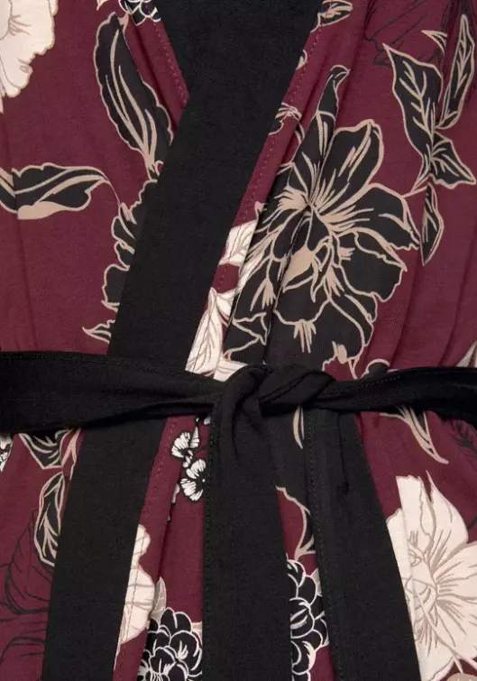 Clearance s.Oliver Kimono Bordeaux-Schwarz