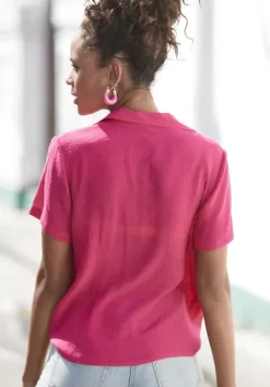 Sale Vivance Kurzarmbluse Pink