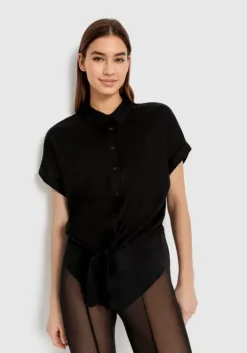 Sale LSCN by LASCANA Kurzarmbluse Schwarz