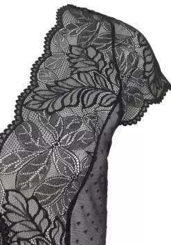 Clearance Kurzarmbody Spitzen-Bodys