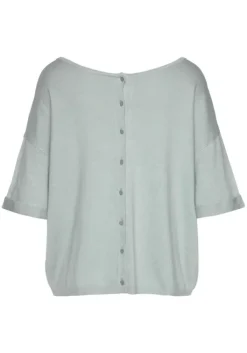 Outlet Vivance Kurzarmpullover Hellgrun