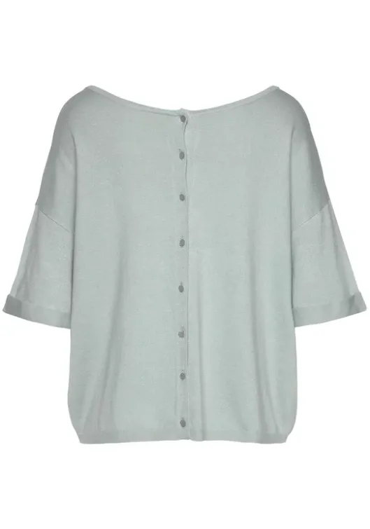 Outlet Vivance Kurzarmpullover Hellgrun