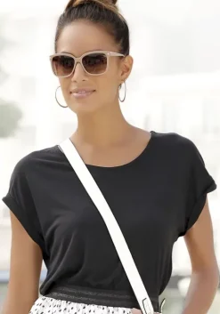 Best LASCANA Kurzarmshirt Schwarz