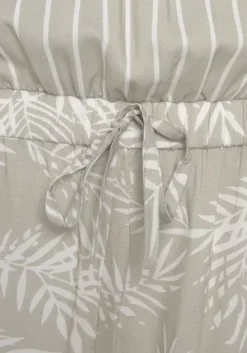 Hot LASCANA Kurzoverall Schilfgrun-Creme Bedruckt